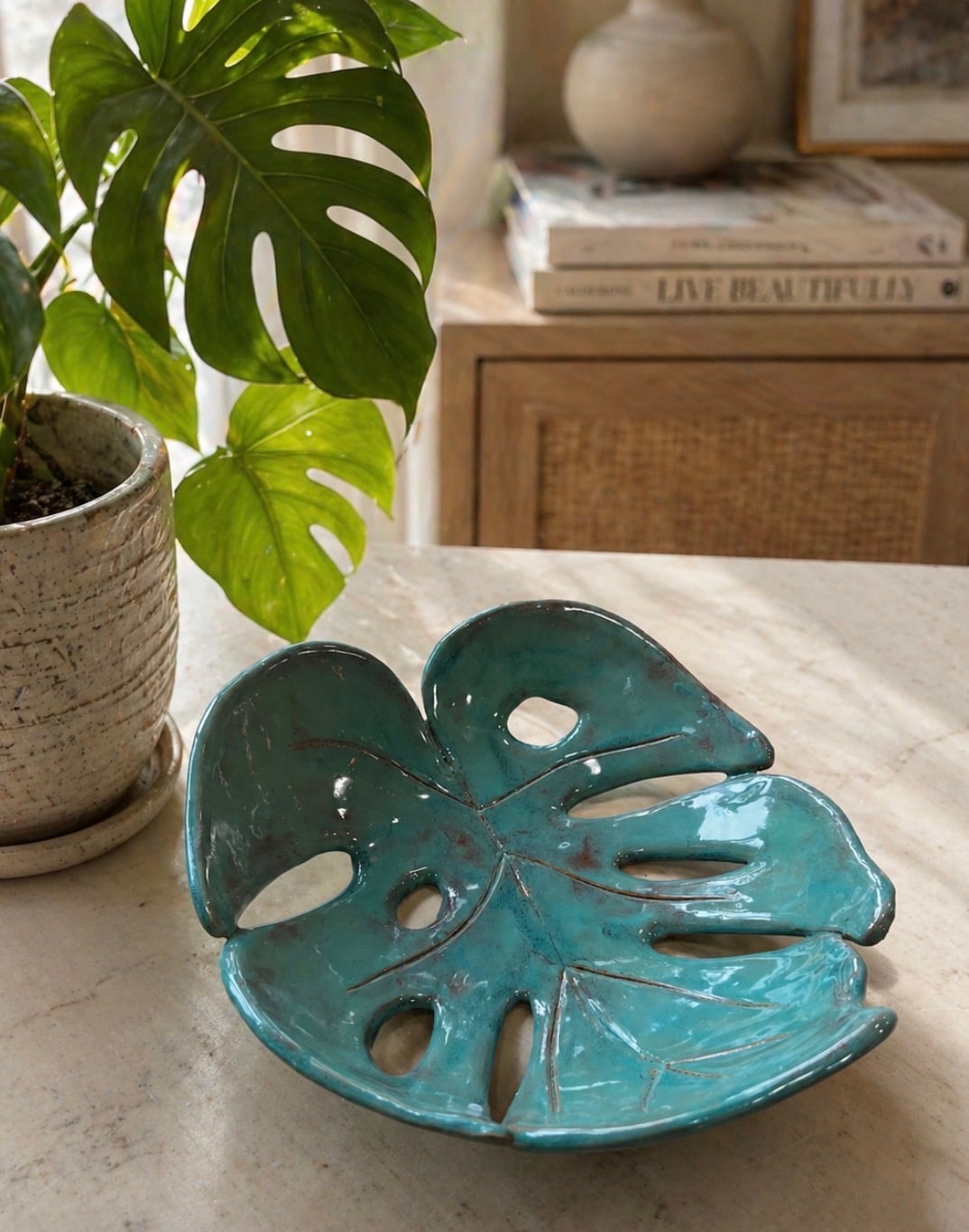 Monstera Leaf Dish Handbuilding Workshop | Practically Pikasso